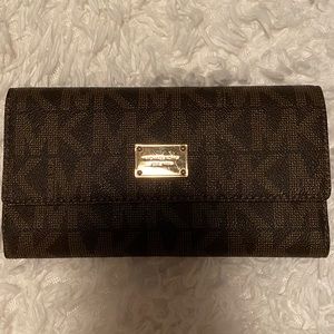 Authentic Michael Korda wallet with checkbook